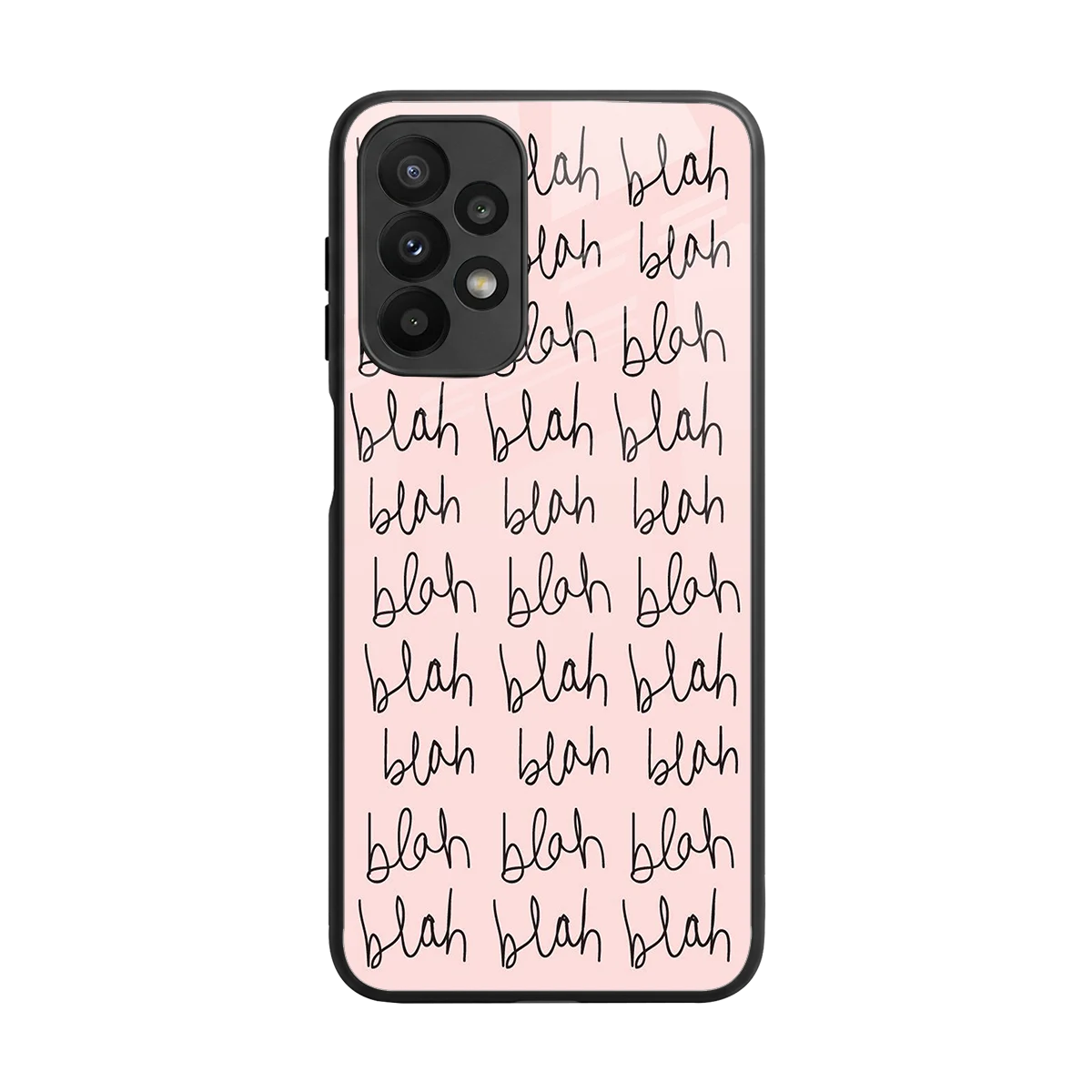 Blah Blah Blah back phone cover | glass case for samsung galaxy a23