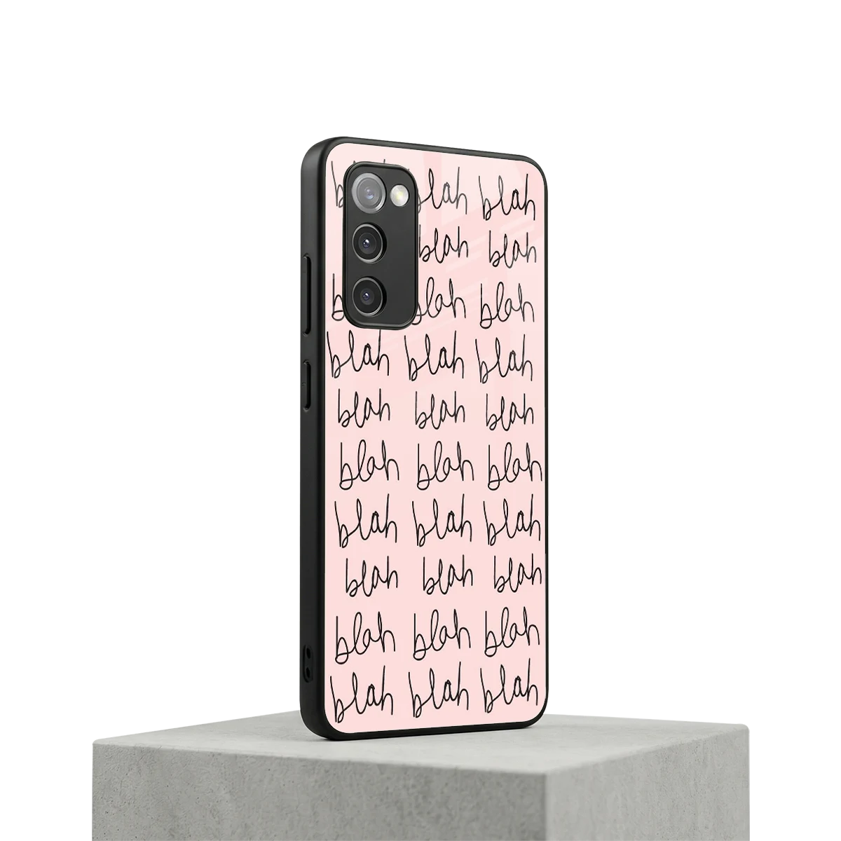 Blah Blah Blah samsung galaxy s20 fe mobile cover | shockproof glass phone case