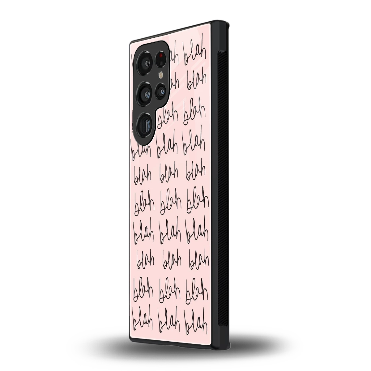 Blah Blah Blah samsung galaxy s23 ultra mobile cover | shockproof glass phone case