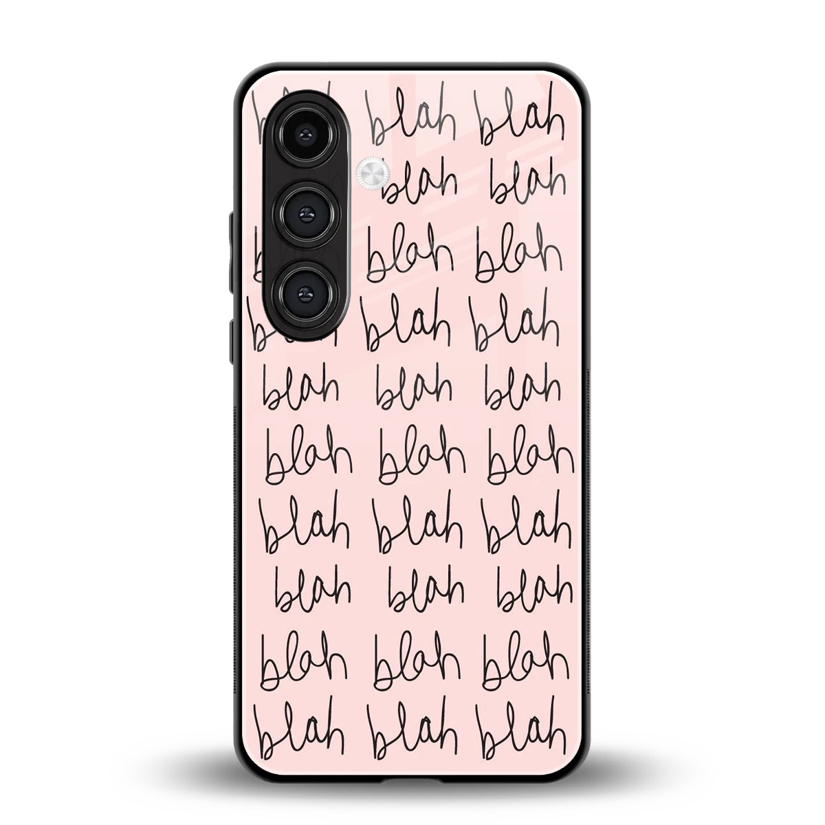Blah Blah Blah back phone cover | glass case for samsung galaxy s23 plus