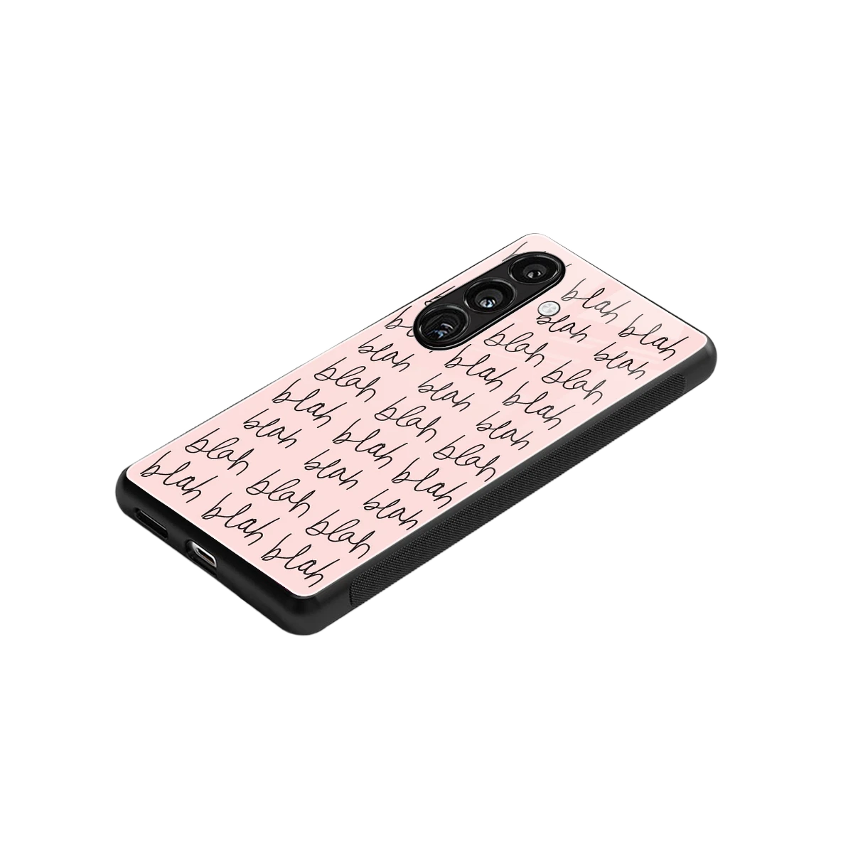 Blah Blah Blah stylish phone case for samsung galaxy s26 | glossy glass and slim fit