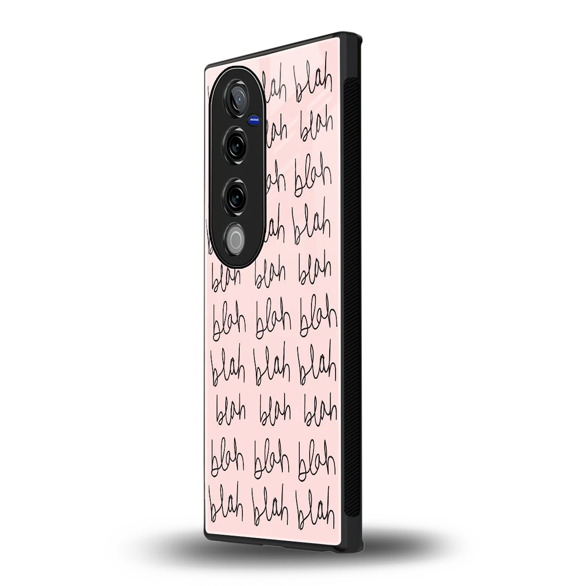 Blah Blah Blah vivo v40 pro mobile cover | shockproof glass phone case