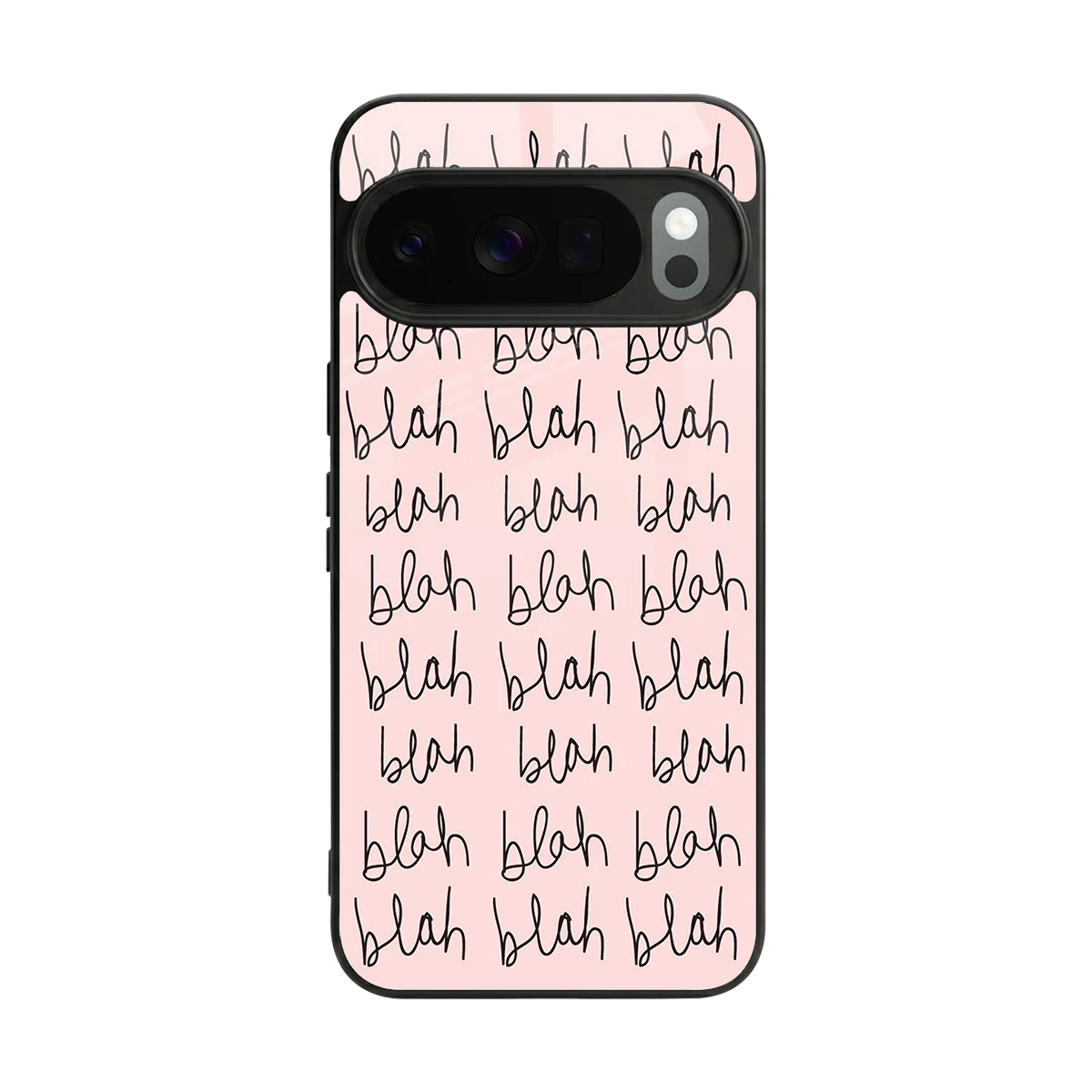 Blah Blah Blah back phone cover | glass case for google pixel 10 pro