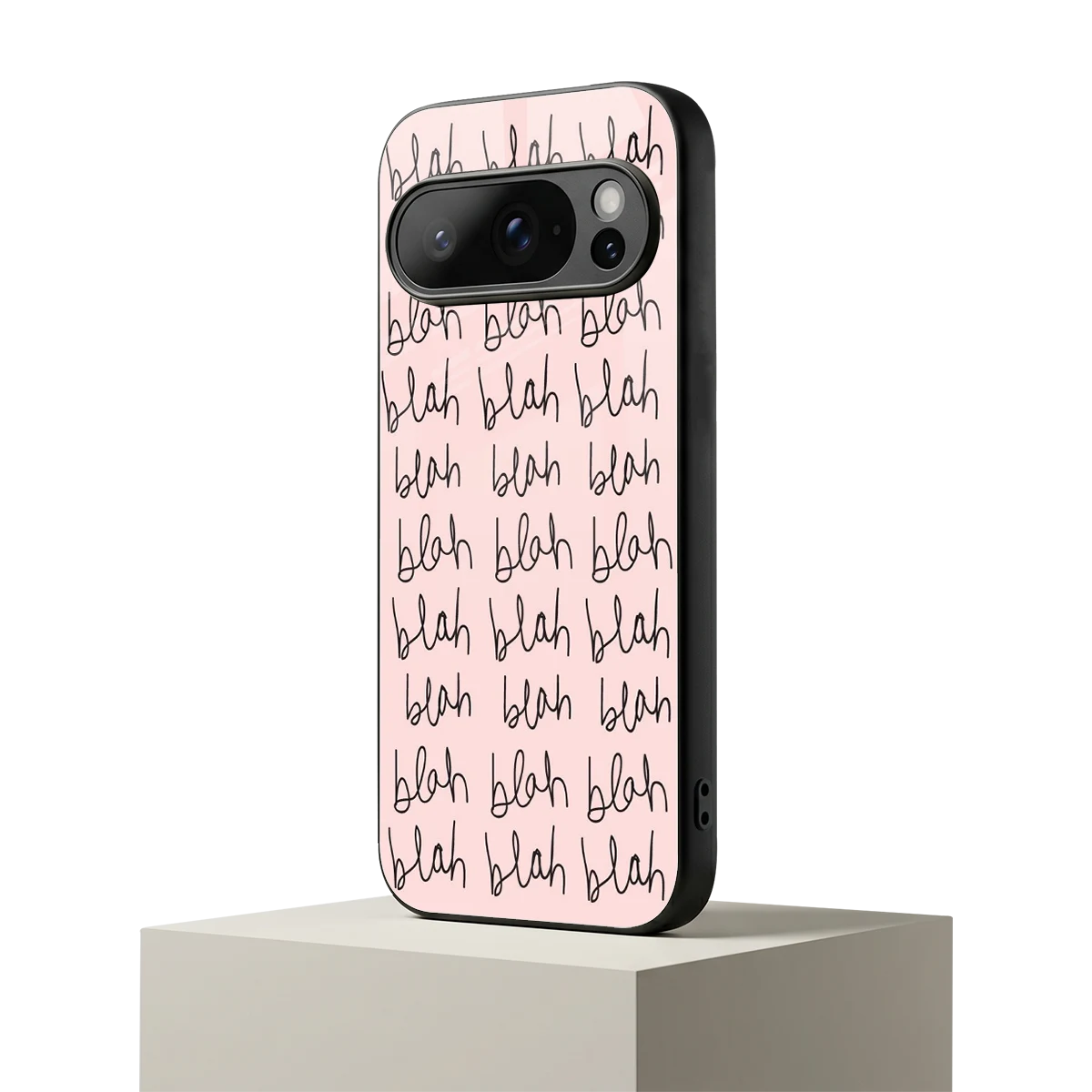 Blah Blah Blah google pixel 10 pro mobile cover | shockproof glass phone case