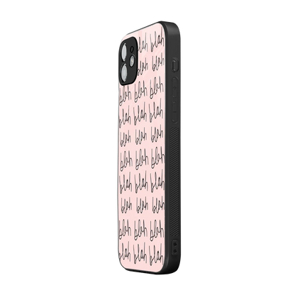 Blah Blah Blah iphone 11 mobile cover | shockproof glass phone case