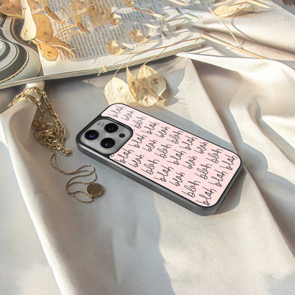 Blah Blah Blah Phone Case for Iphone 16 | Glass Case