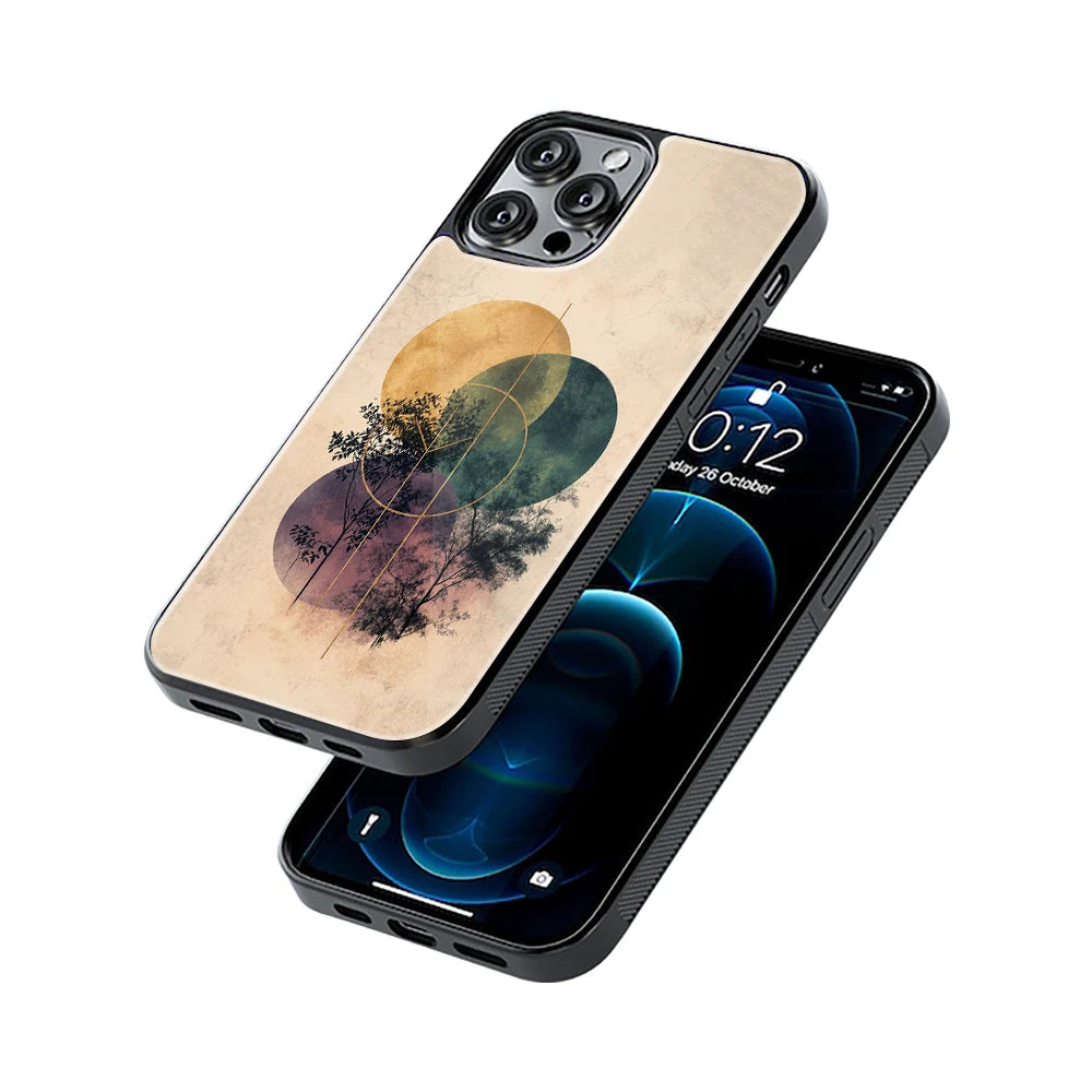 Protective Glass Back Phone Case Compatible with iPhone, Samsung, OnePlus, Pixel & More