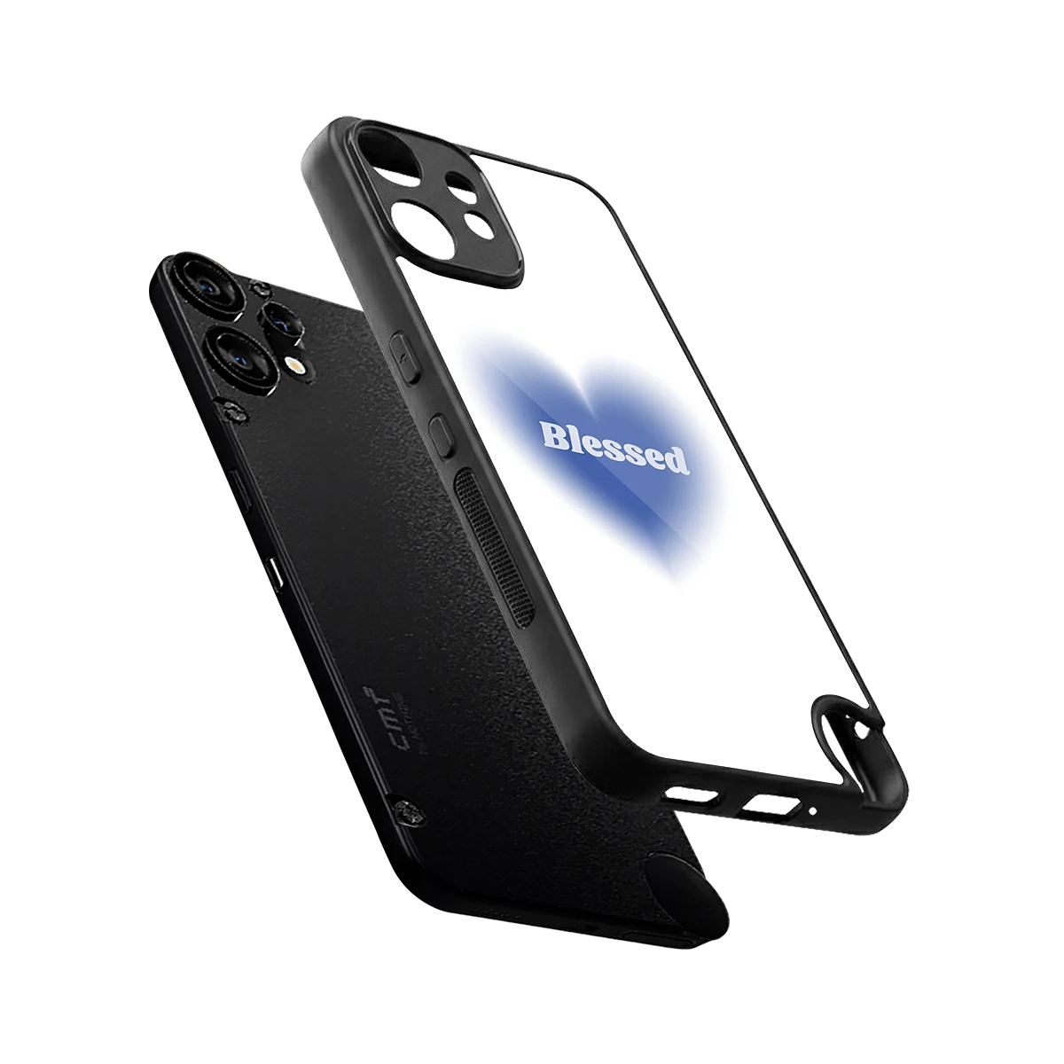 Blessed sleek cmf nothing phone 2 pro cover with tempered glass back and TPU edges