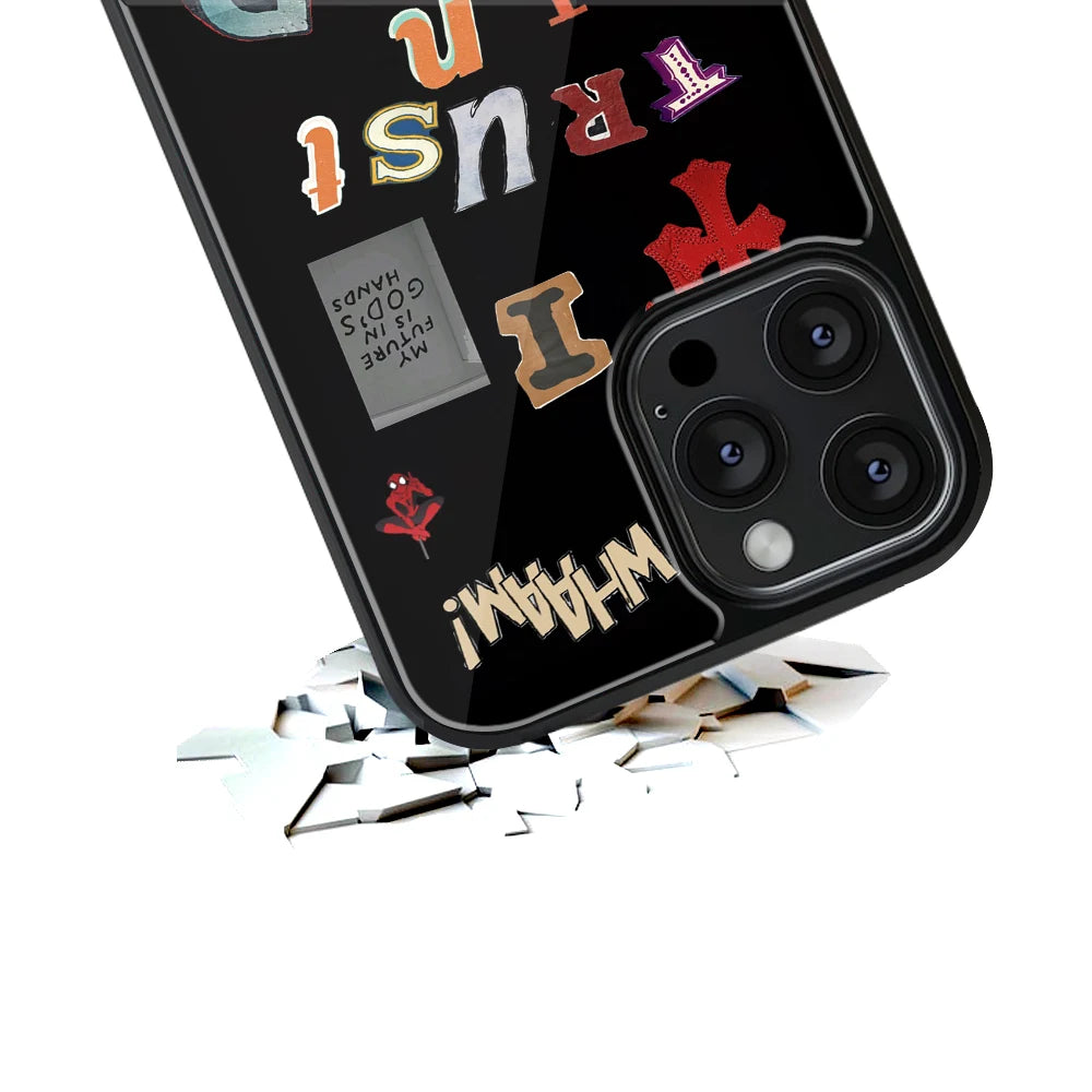 Durable Glass Back Mobile Case for iPhone, Samsung, OnePlus, Google Pixel, Redmi, Vivo, Oppo
