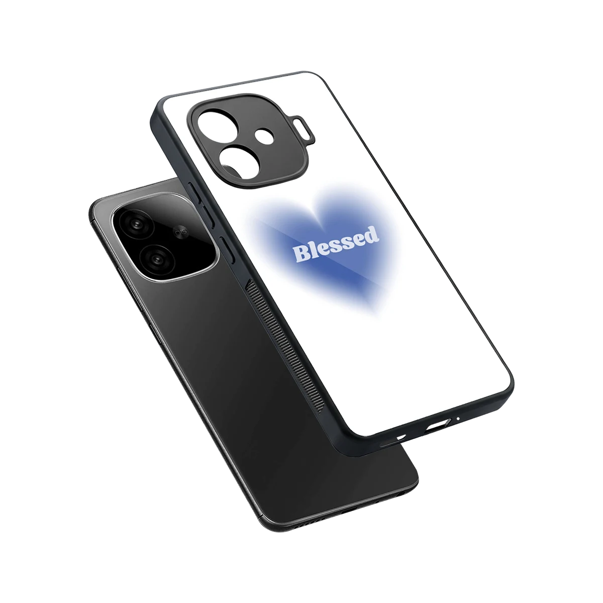 Blessed sleek iqoo neo 10r 5g cover with tempered glass back and TPU edges