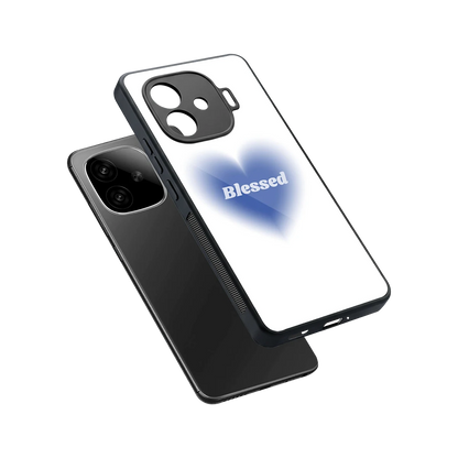 Blessed sleek iqoo neo 10r 5g cover with tempered glass back and TPU edges
