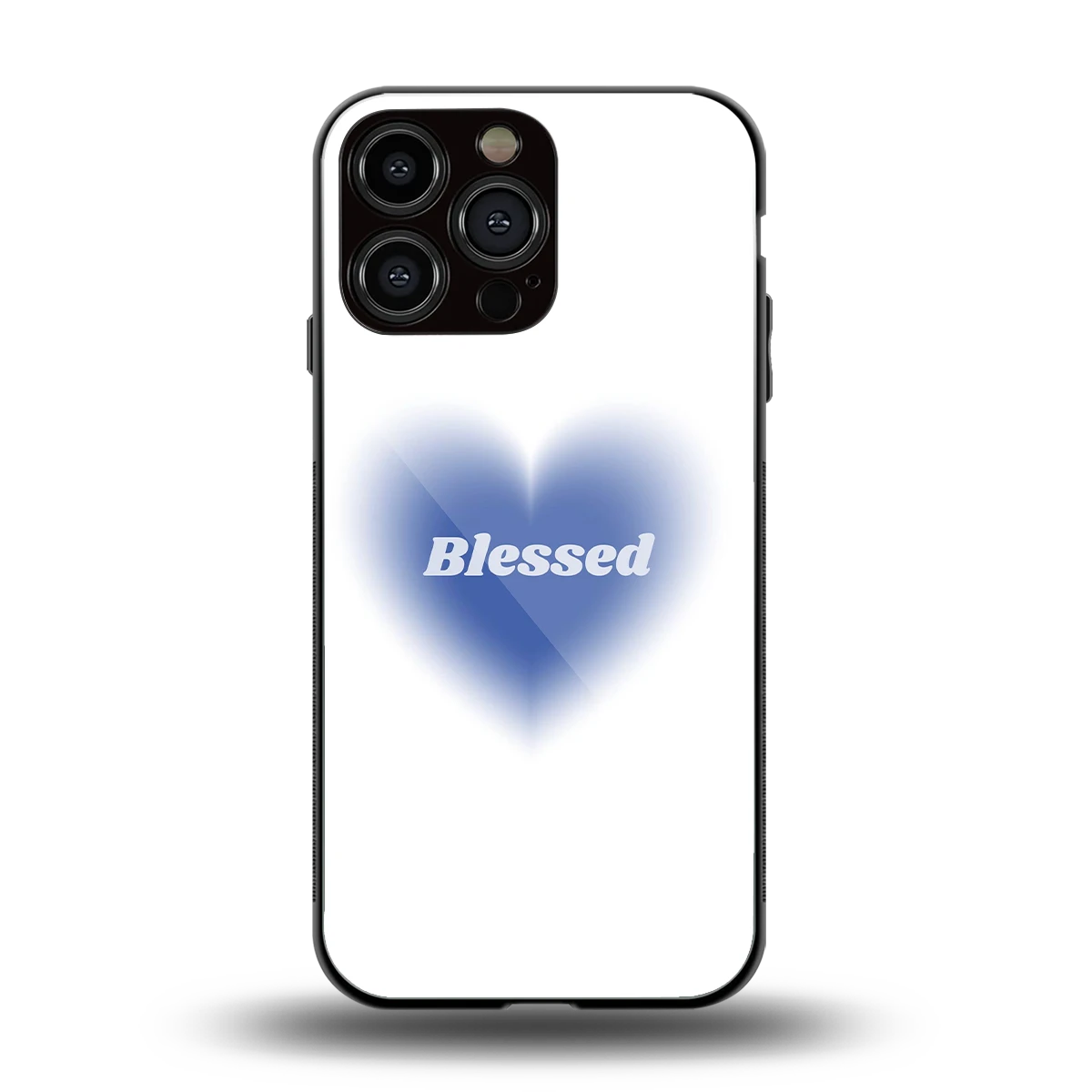 Blessed back phone cover | glass case for iphone 15 pro max