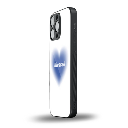 Blessed iphone 15 pro max mobile cover | shockproof glass phone case
