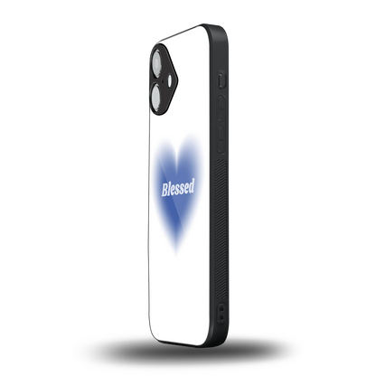 Blessed iphone 16 plus mobile cover | shockproof glass phone case