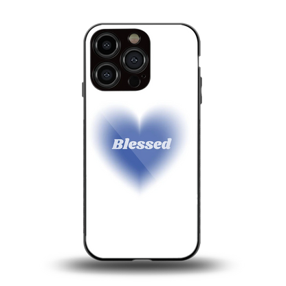 Blessed back phone cover | glass case for iphone 16 pro