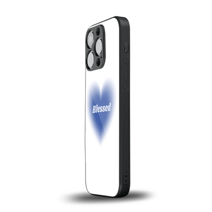 Blessed iphone 16 pro mobile cover | shockproof glass phone case