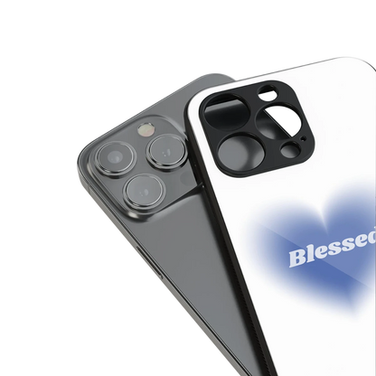 Blessed stylish phone case for iphone 17 pro max | glossy glass and slim fit