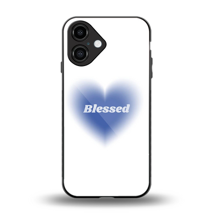 Blessed back phone cover | glass case for iphone 16