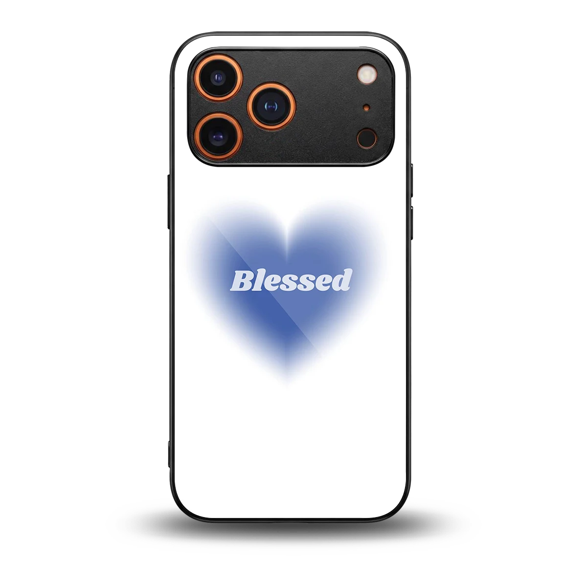 Blessed back phone cover | glass case for iphone 17 pro max