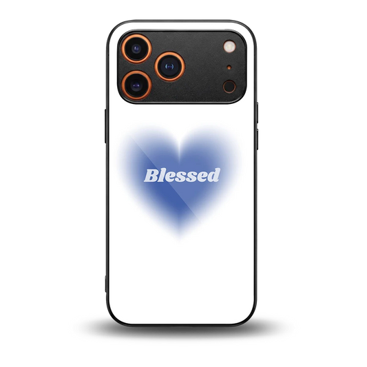 Blessed back phone cover | glass case for iphone 17 pro max