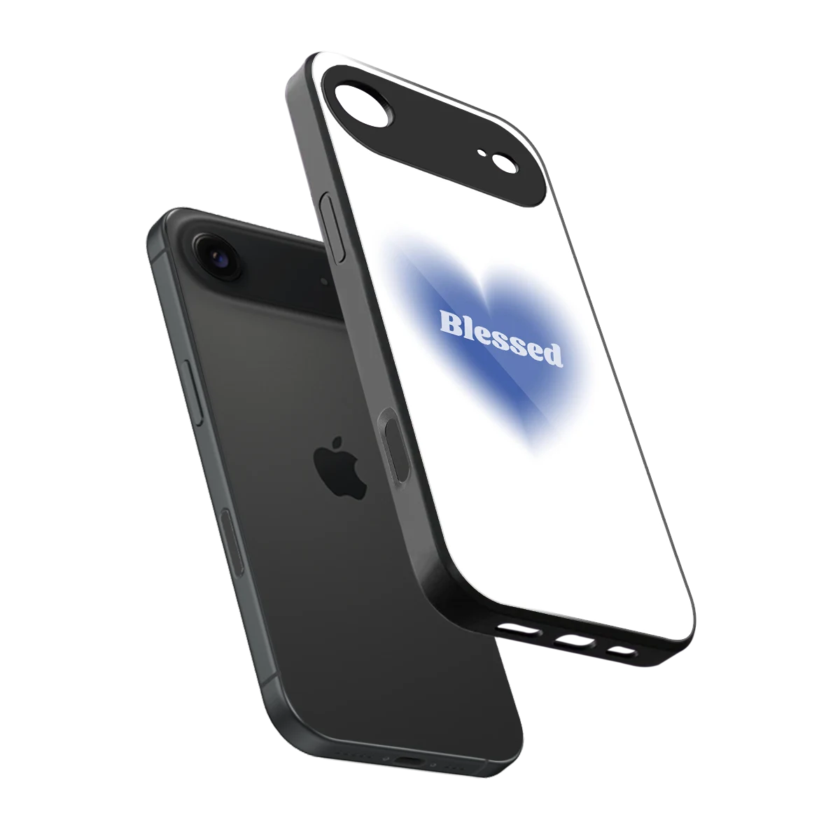Blessed sleek iphone air cover with tempered glass back and TPU edges