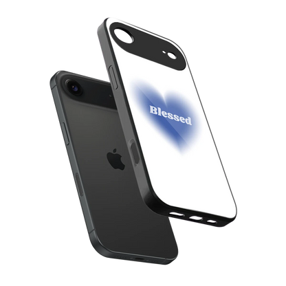 Blessed sleek iphone air cover with tempered glass back and TPU edges