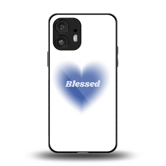 Blessed back phone cover | glass case for nothing phone 2