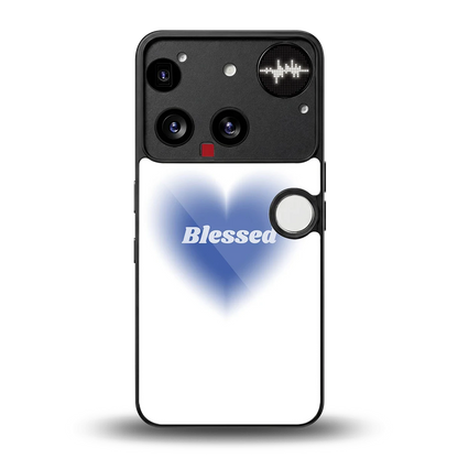 Blessed back phone cover | glass case for nothing phone 3