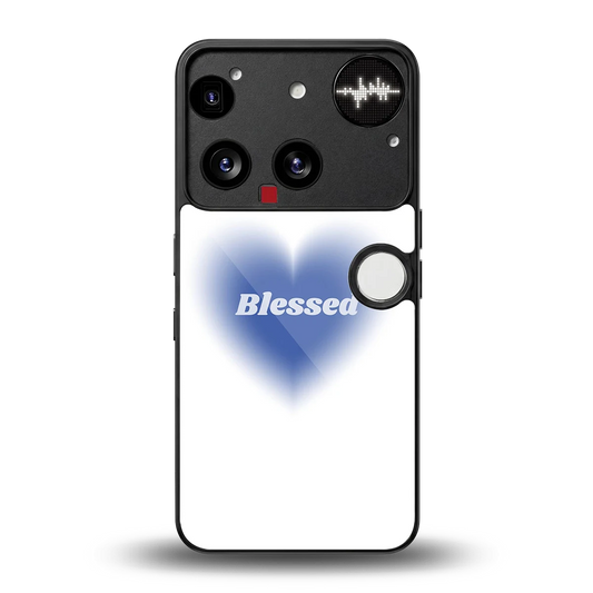 Blessed back phone cover | glass case for nothing phone 3