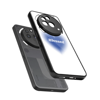 Blessed sleek nothing phone 3a pro cover with tempered glass back and TPU edges