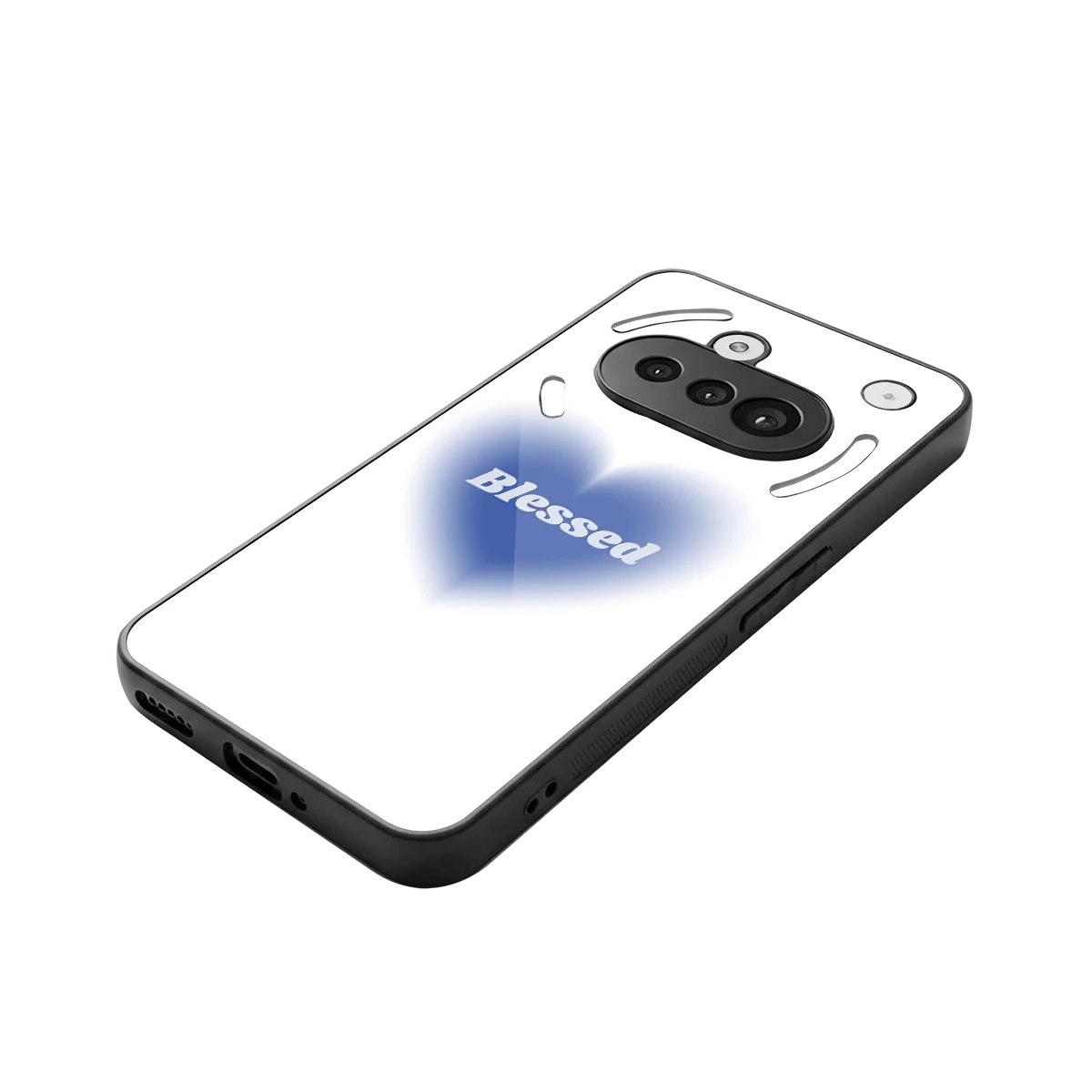 Blessed stylish phone case for nothing phone 3a | glossy glass and slim fit