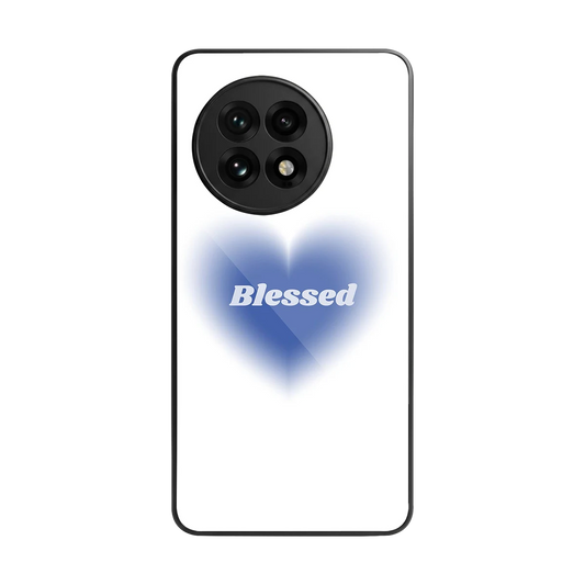 Blessed back phone cover | glass case for oneplus 13r