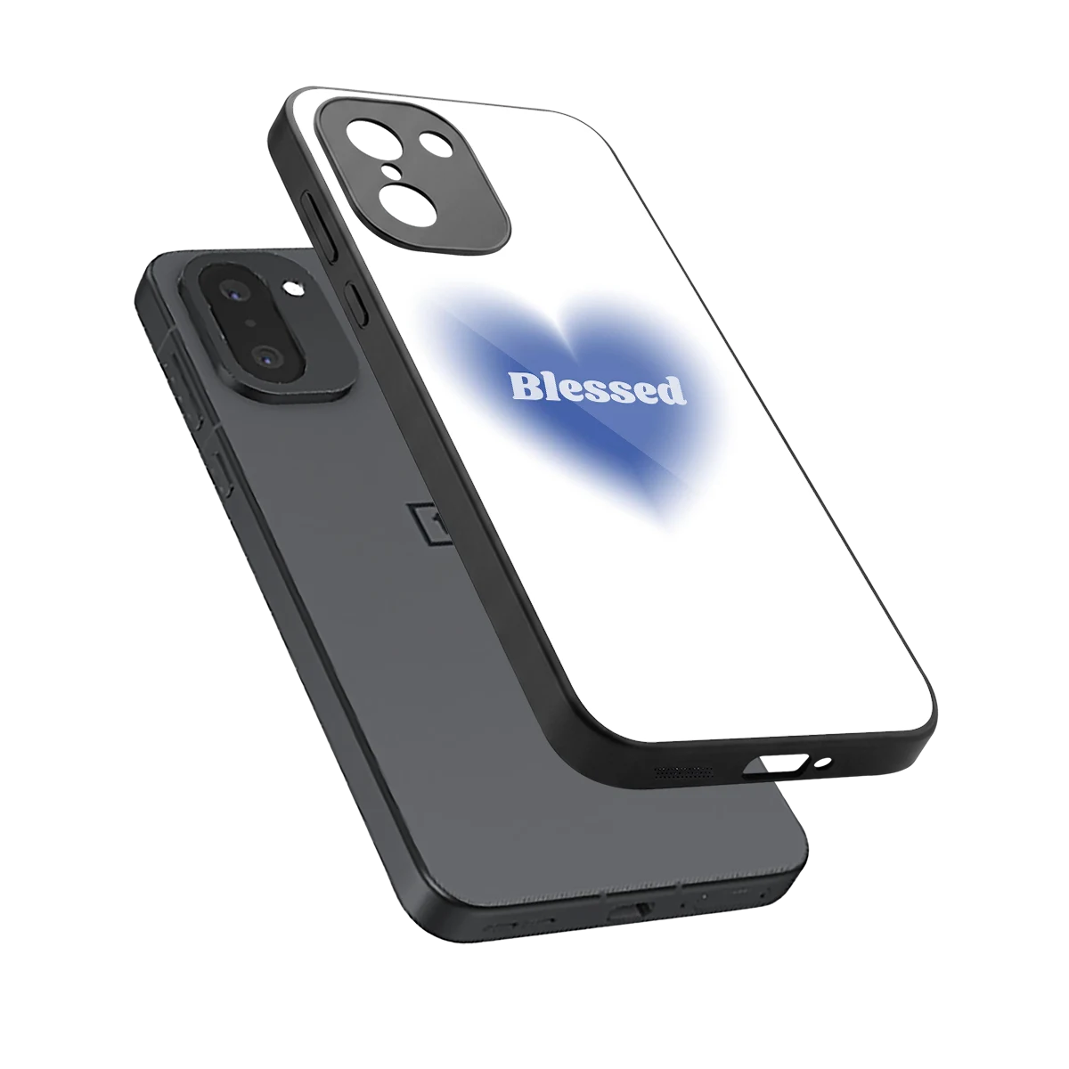 Blessed sleek oneplus 15r cover with tempered glass back and TPU edges