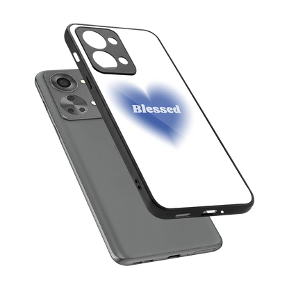 Blessed sleek oneplus nord 2t cover with tempered glass back and TPU edges