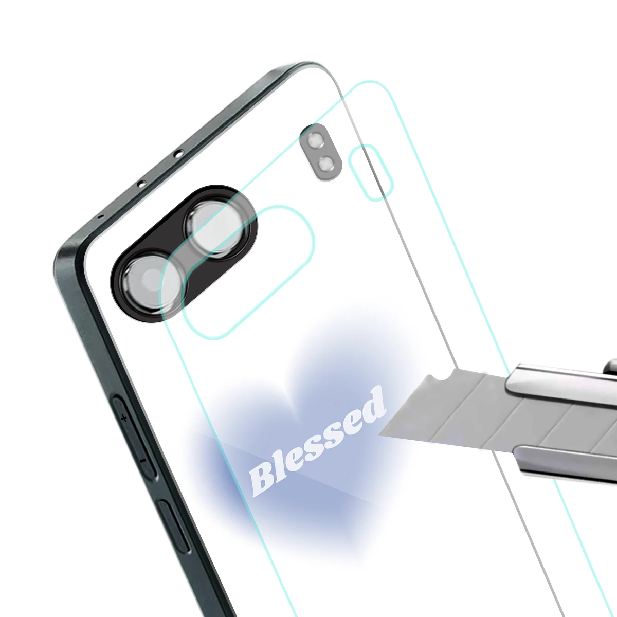 Blessed stylish phone case for oneplus nord 4 | glossy glass and slim fit