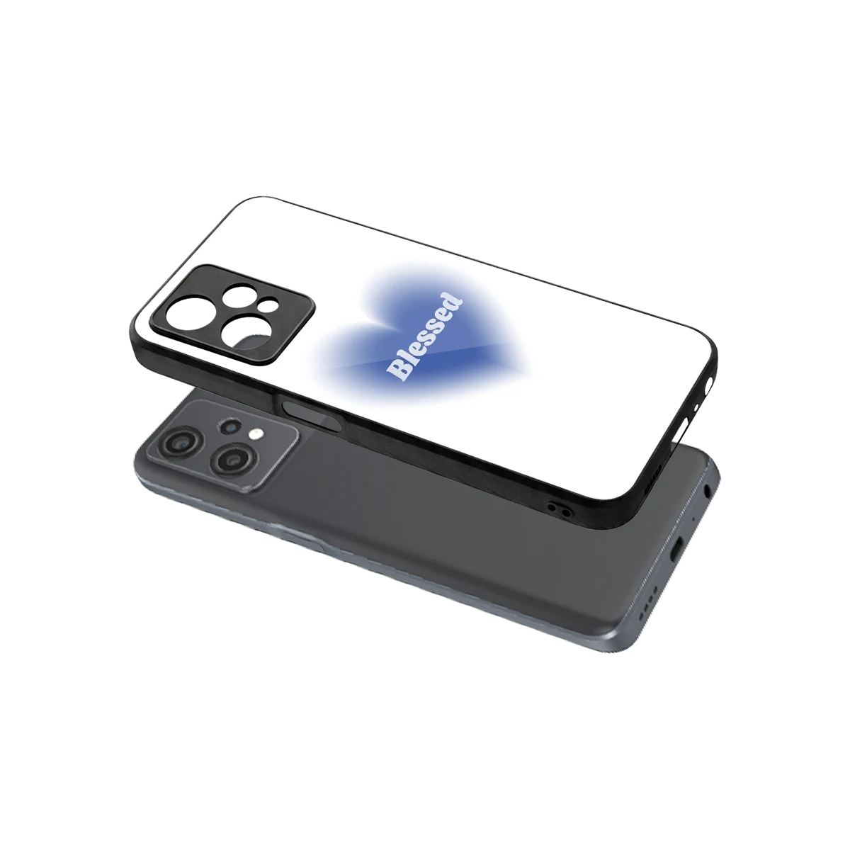 Blessed sleek oneplus nord ce 2 lite cover with tempered glass back and TPU edges