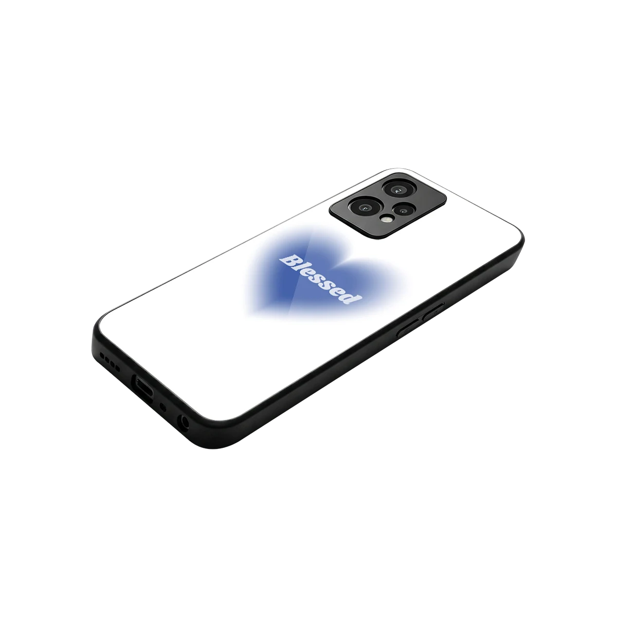 Blessed stylish phone case for oneplus nord ce 2 lite | glossy glass and slim fit