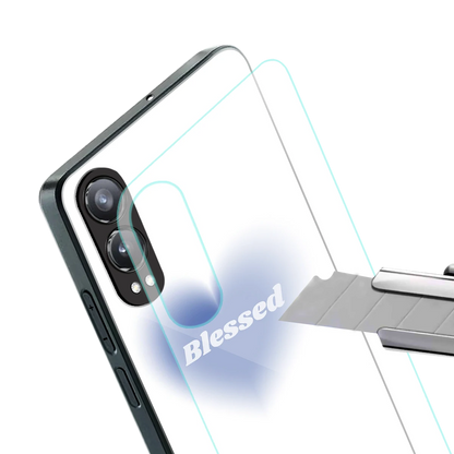 Blessed stylish phone case for oneplus nord ce 4 lite | glossy glass and slim fit