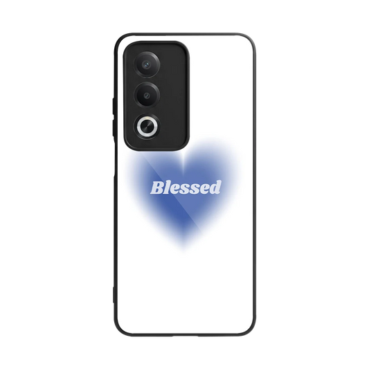Blessed back phone cover | glass case for oppo a3 pro