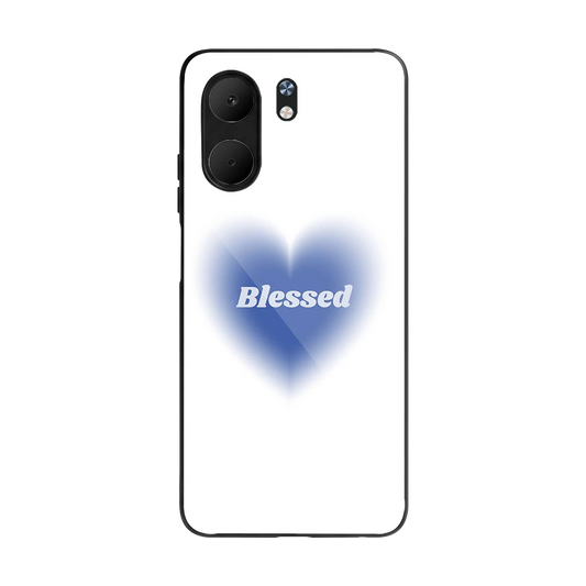 Blessed back phone cover | glass case for oppo a5x 5g