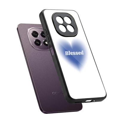 Blessed sleek oppo f29 5g cover with tempered glass back and TPU edges