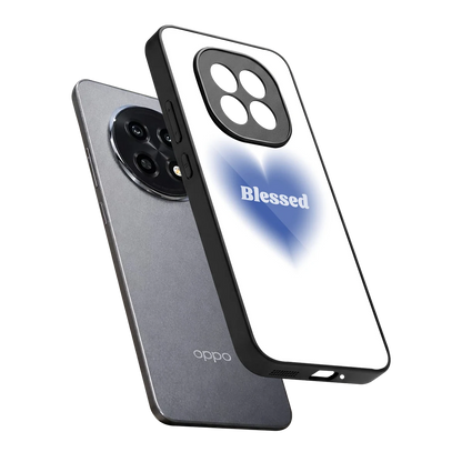 Blessed sleek oppo f29 pro 5g cover with tempered glass back and TPU edges