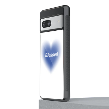 Blessed stylish phone case for google pixel 7a | glossy glass and slim fit