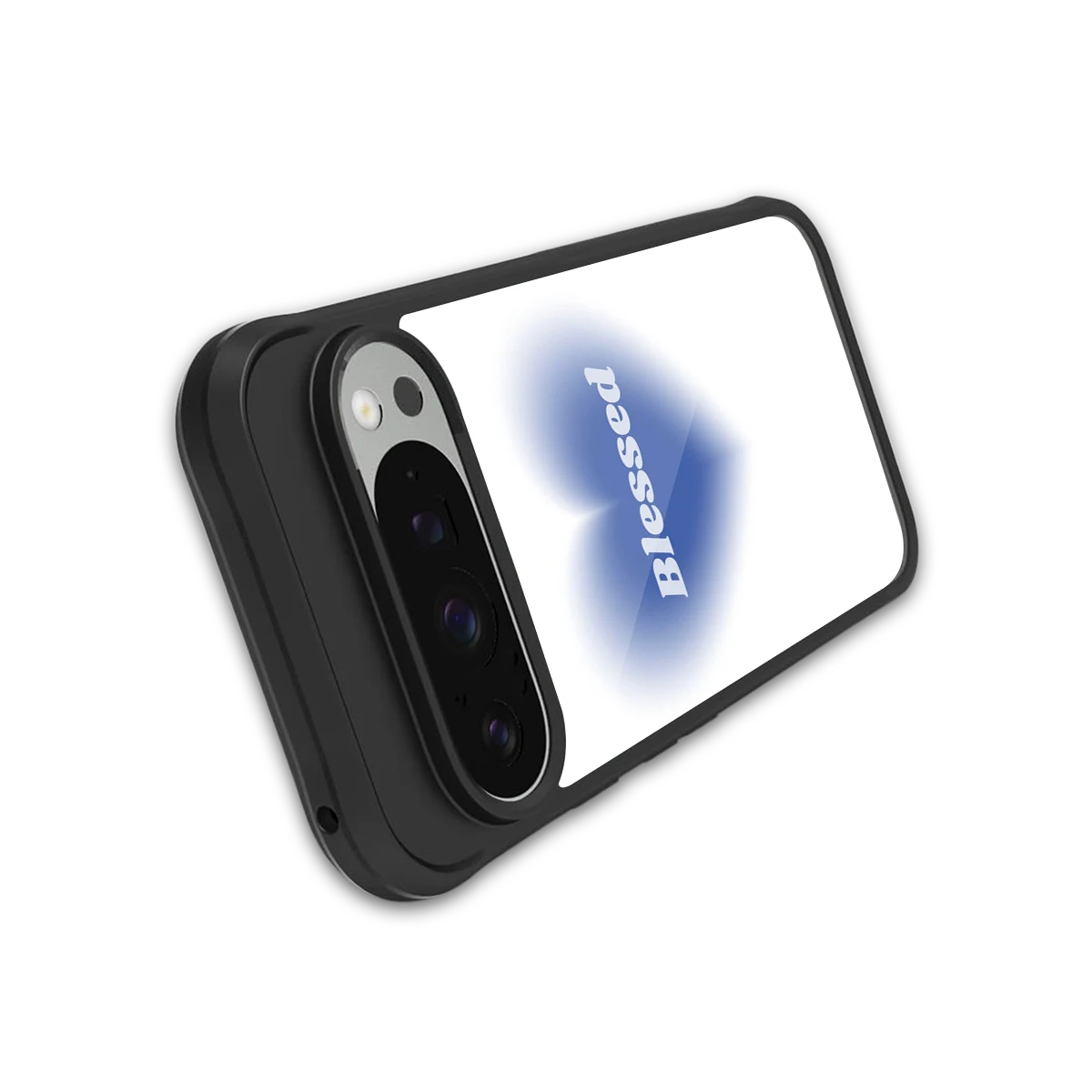 Blessed stylish phone case for google pixel 9 pro xl | glossy glass and slim fit