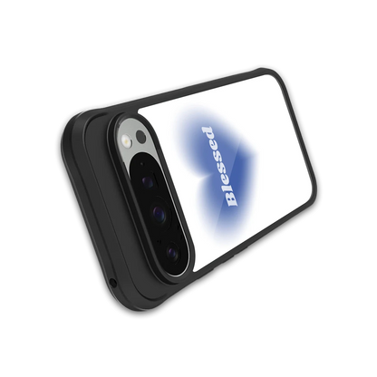 Blessed stylish phone case for google pixel 9 pro xl | glossy glass and slim fit