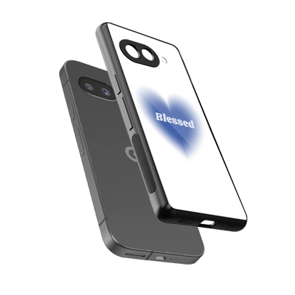 Blessed sleek google pixel 10a cover with tempered glass back and TPU edges