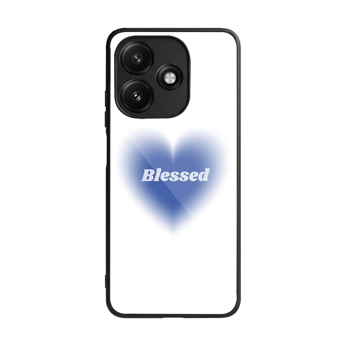 Blessed back phone cover | glass case for redmi 12 5g
