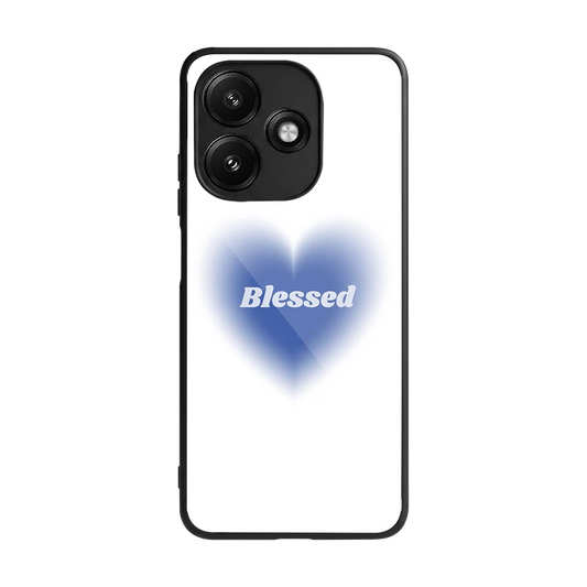 Blessed back phone cover | glass case for redmi 12 5g