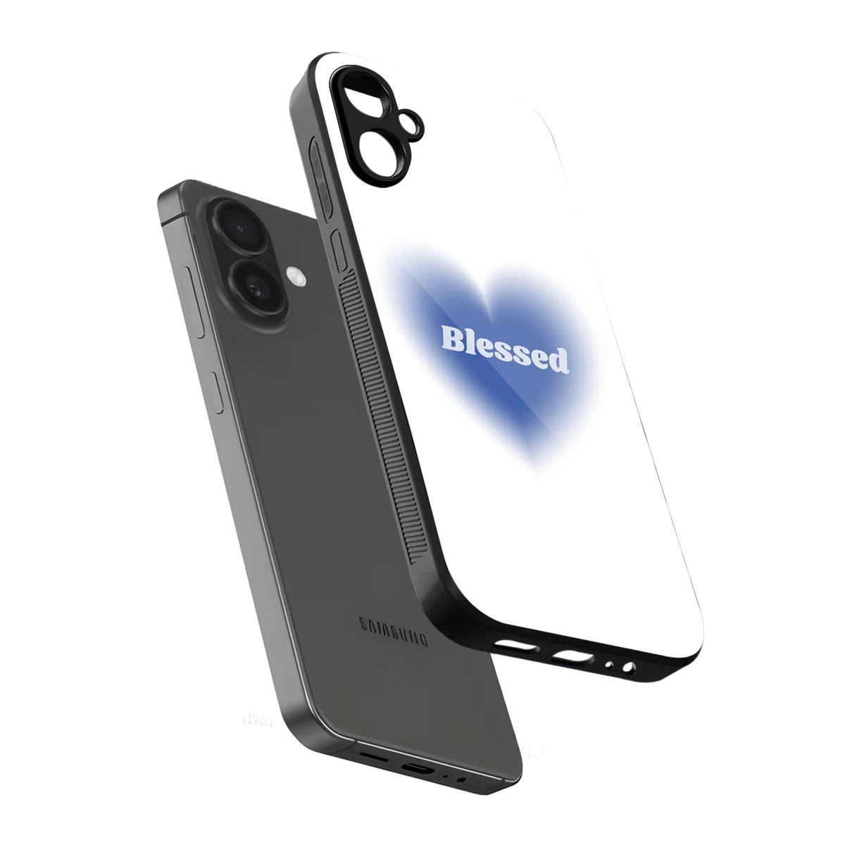 Blessed sleek samsung galaxy a06 5g cover with tempered glass back and TPU edges