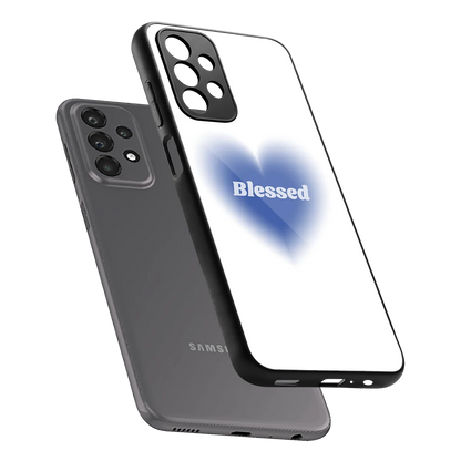 Blessed sleek samsung galaxy a23 cover with tempered glass back and TPU edges